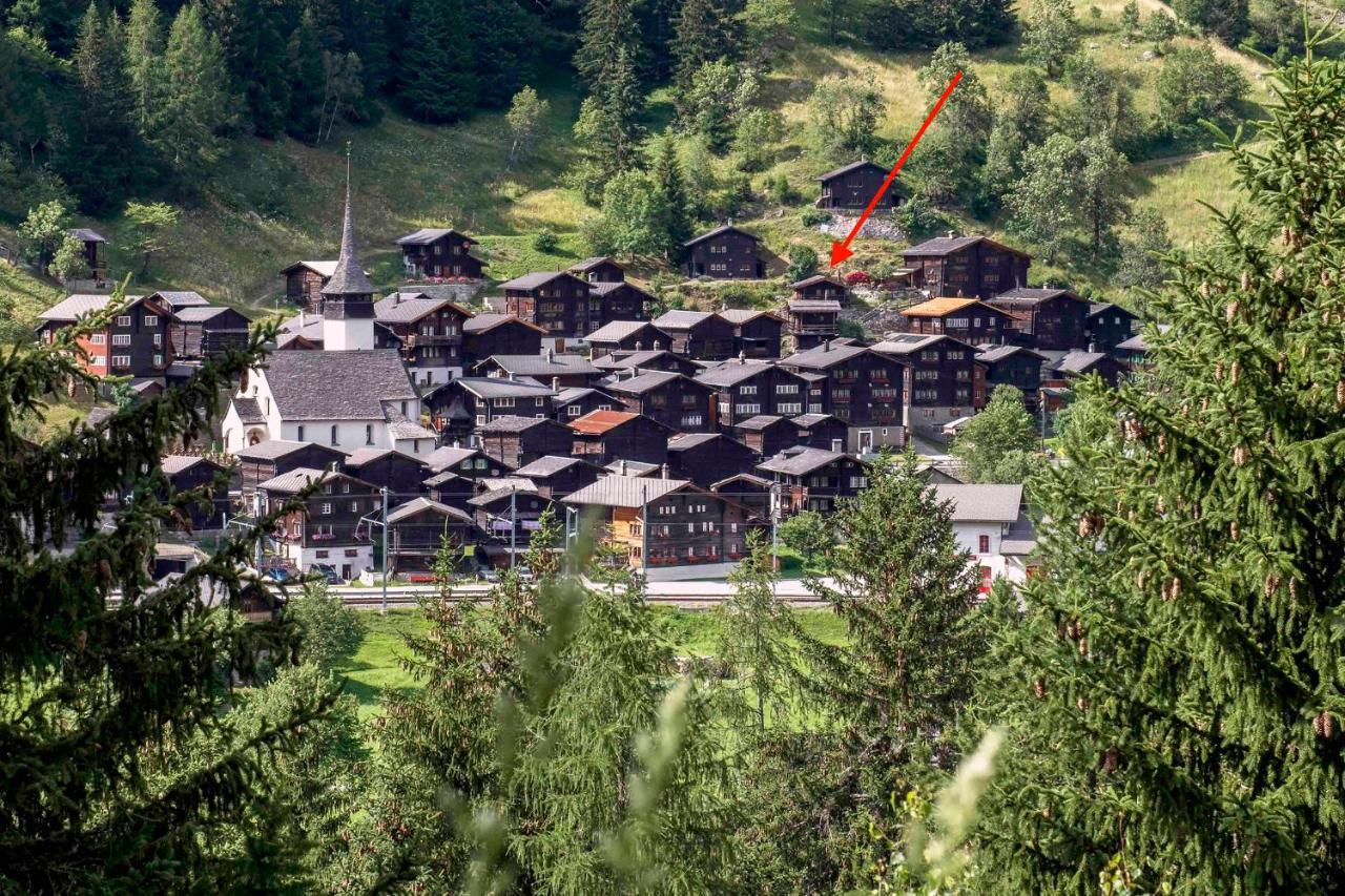 Denkmalgeschuetzter Spycher Total Renoviert Goms ภายนอก รูปภาพ